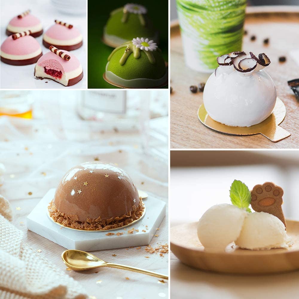 3306 Silicone 6-Cavity Half Circle Half Sphere Half Round Hemisphere Baking Mould Chocolate Desserts Ice Cream Bombs Soap (Random Colour) - SkyShopy 3306 Silicone 6-Cavity Half Circle Half Sphere Half Round Hemisphere Baking Mould Chocolate Desserts Ice Cream Bombs Soap (Random Colour) - SkyShopy
